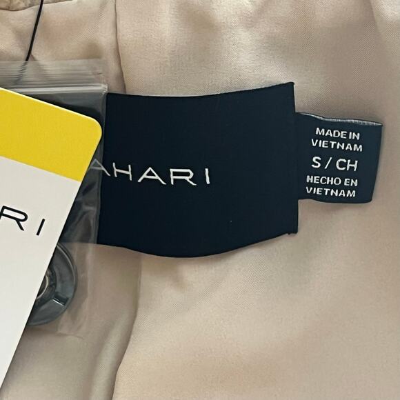 Tahari Ella belted wrap coat tan quiet luxury scandi girl NEW minimalist - Picture 10 of 10